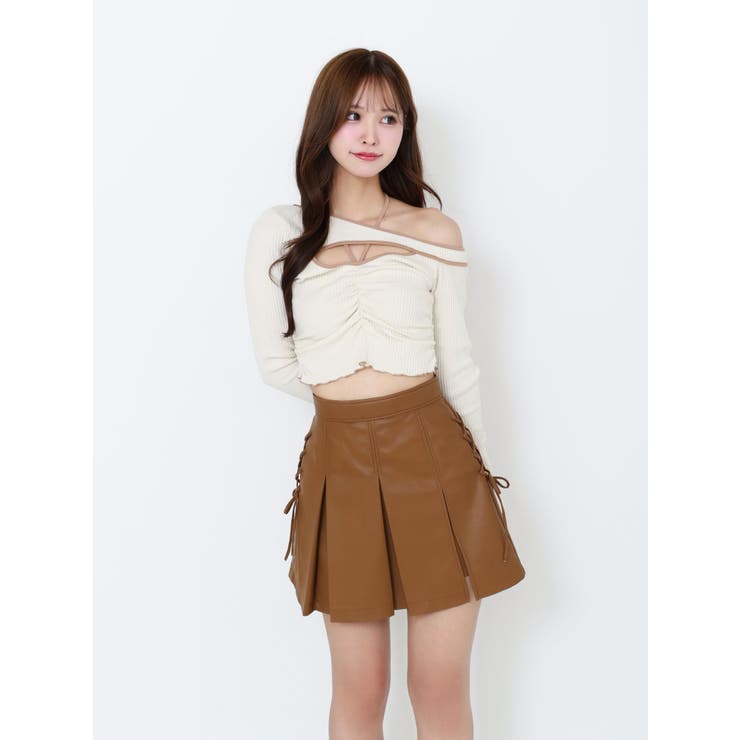 ワンショルバイカラーリブTOP | EATME | 詳細画像23 