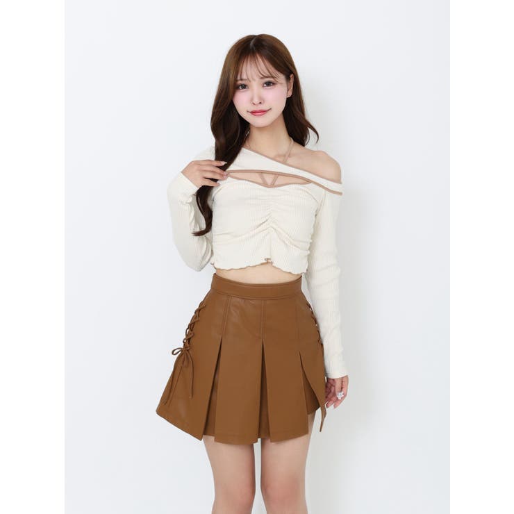 ワンショルバイカラーリブTOP | EATME | 詳細画像24 