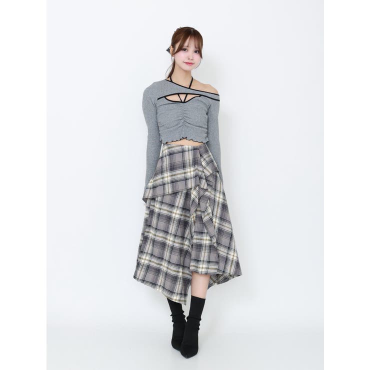 ワンショルバイカラーリブTOP | EATME | 詳細画像27 