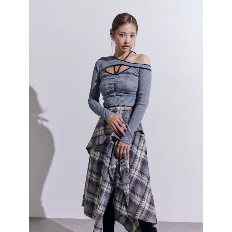 ワンショルバイカラーリブTOP | EATME | 詳細画像36 