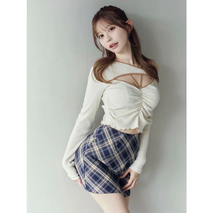 ワンショルバイカラーリブTOP | EATME | 詳細画像43 