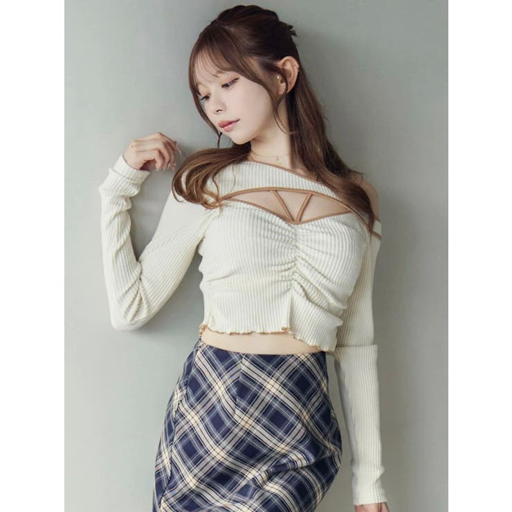 ワンショルバイカラーリブTOP | EATME | 詳細画像44 