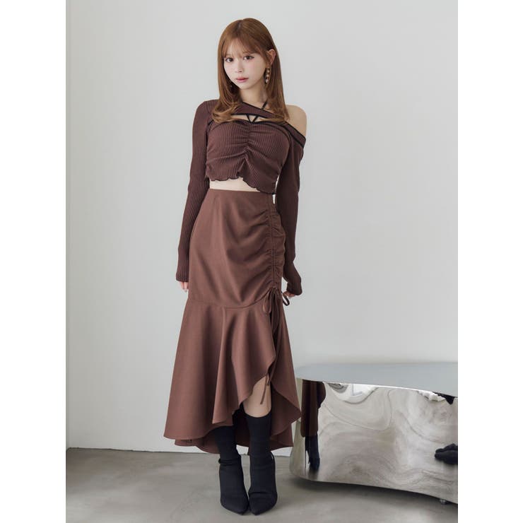 ワンショルバイカラーリブTOP | EATME | 詳細画像5 