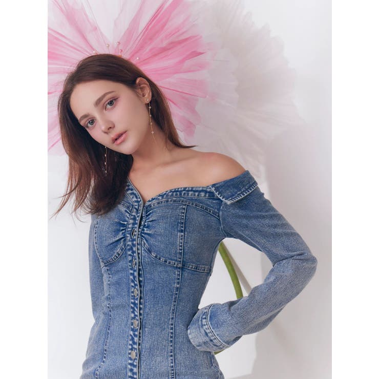 アシンメトリーマーメイドデニムワンピース | EATME | 詳細画像12 