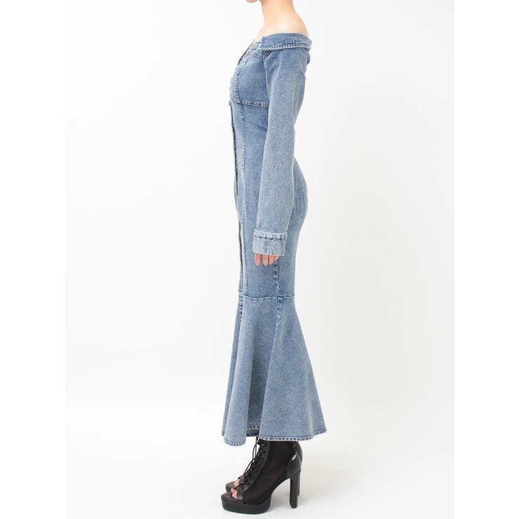 アシンメトリーマーメイドデニムワンピース | EATME | 詳細画像27 