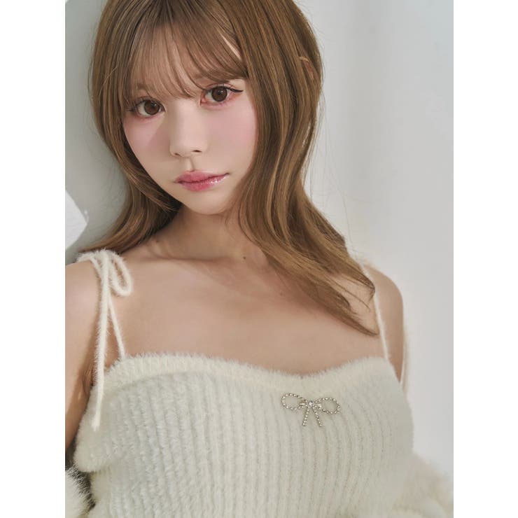 ニットベアワンピース&ファートリムボレロセット | EATME | 詳細画像28 