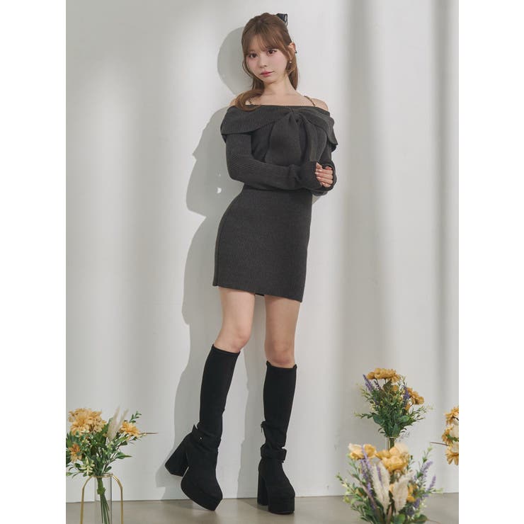 フロントリボンタイトワンピース | EATME | 詳細画像8 