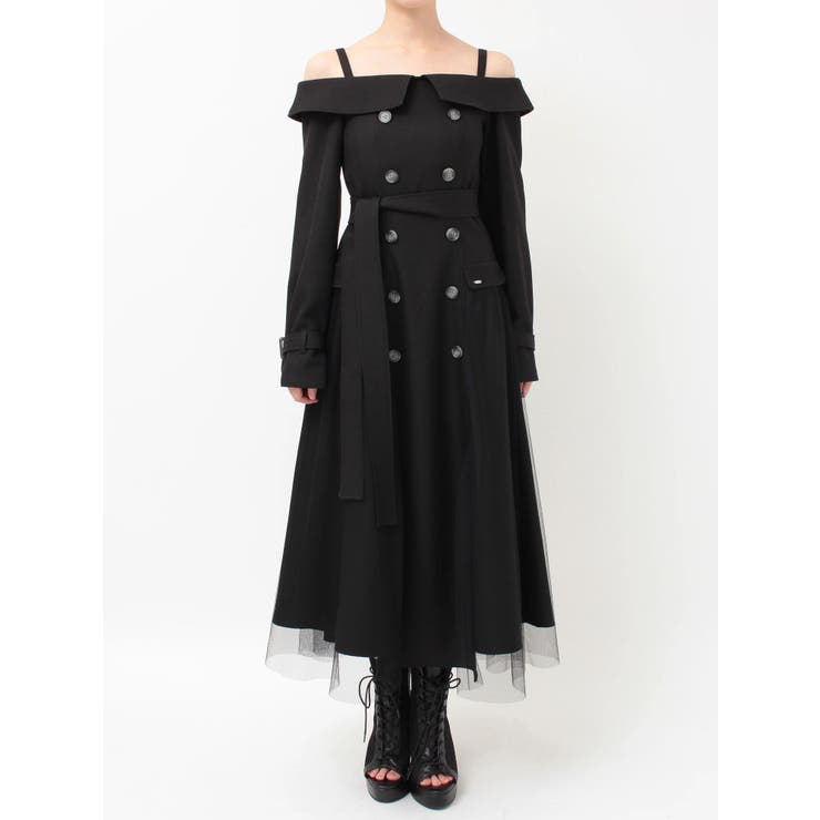 トレンチライクオフショルワンピース | EATME | 詳細画像38 