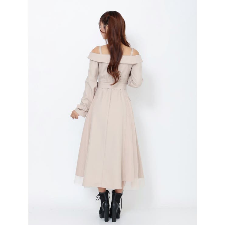 トレンチライクオフショルワンピース | EATME | 詳細画像8 