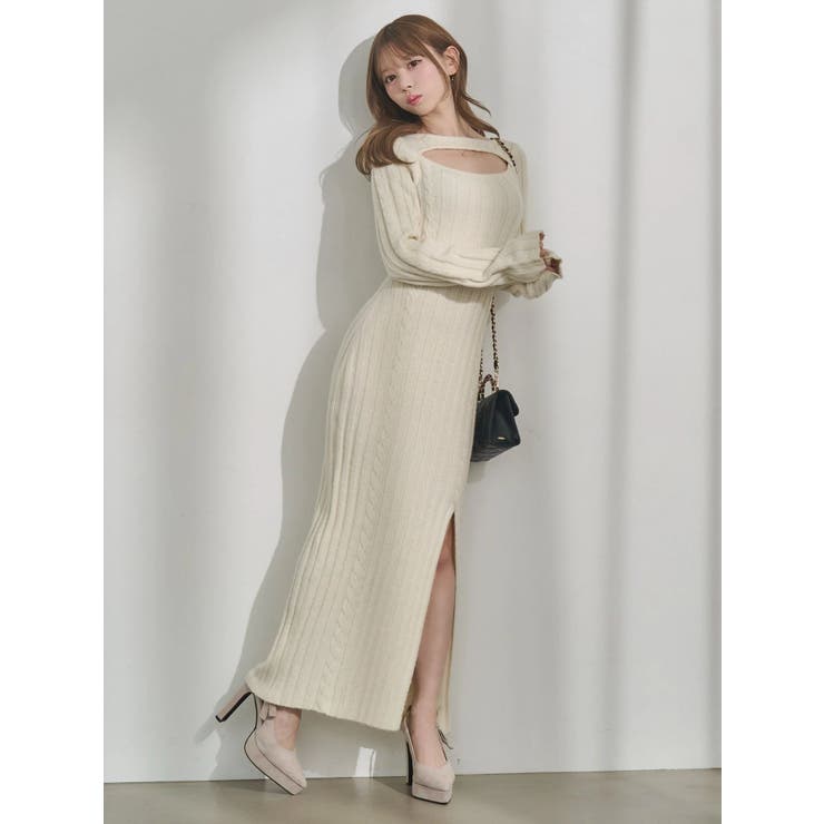 デコルテニットワンピース | EATME | 詳細画像10 