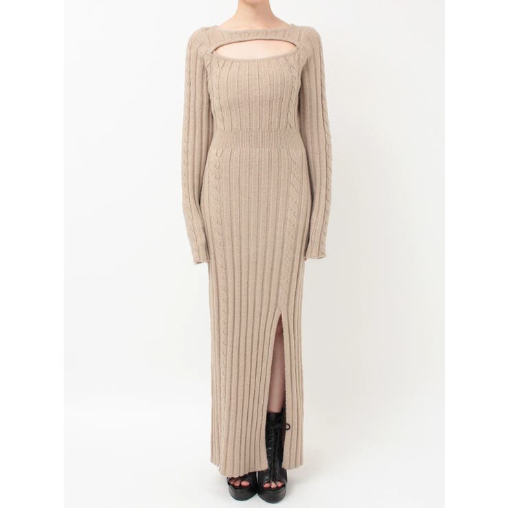 デコルテニットワンピース | EATME | 詳細画像19 