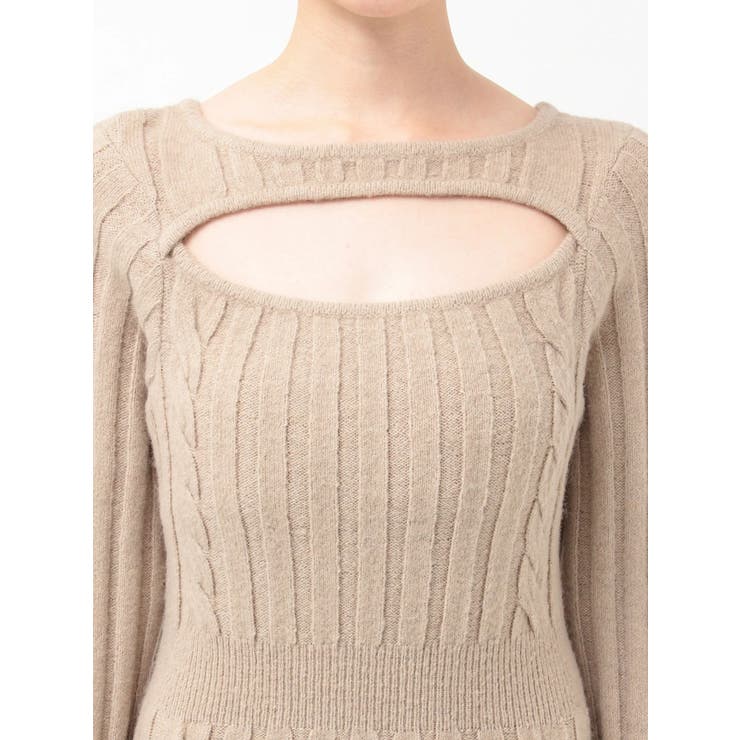 デコルテニットワンピース | EATME | 詳細画像22 