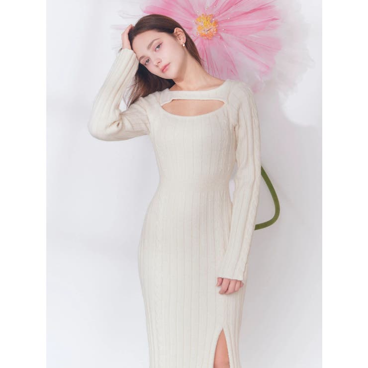 デコルテニットワンピース | EATME | 詳細画像3 