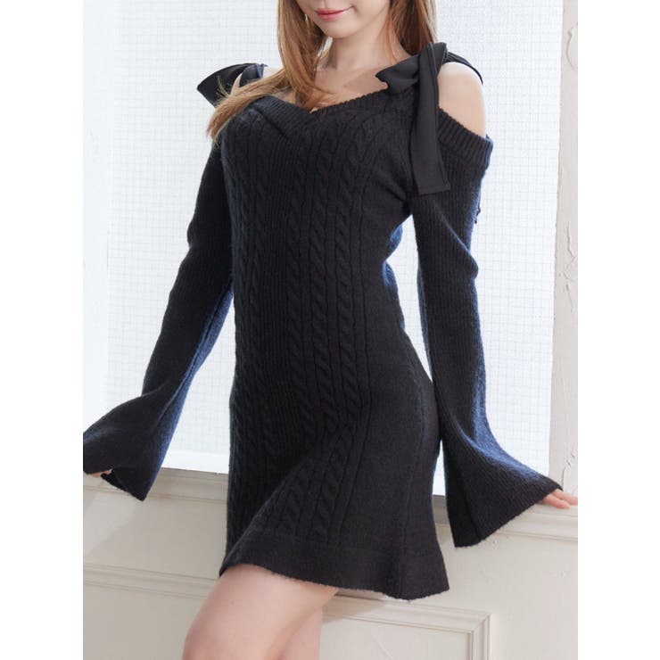 リボンオフショルミニワンピース | EATME | 詳細画像1 