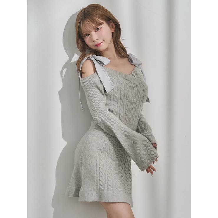 リボンオフショルミニワンピース | EATME | 詳細画像12 