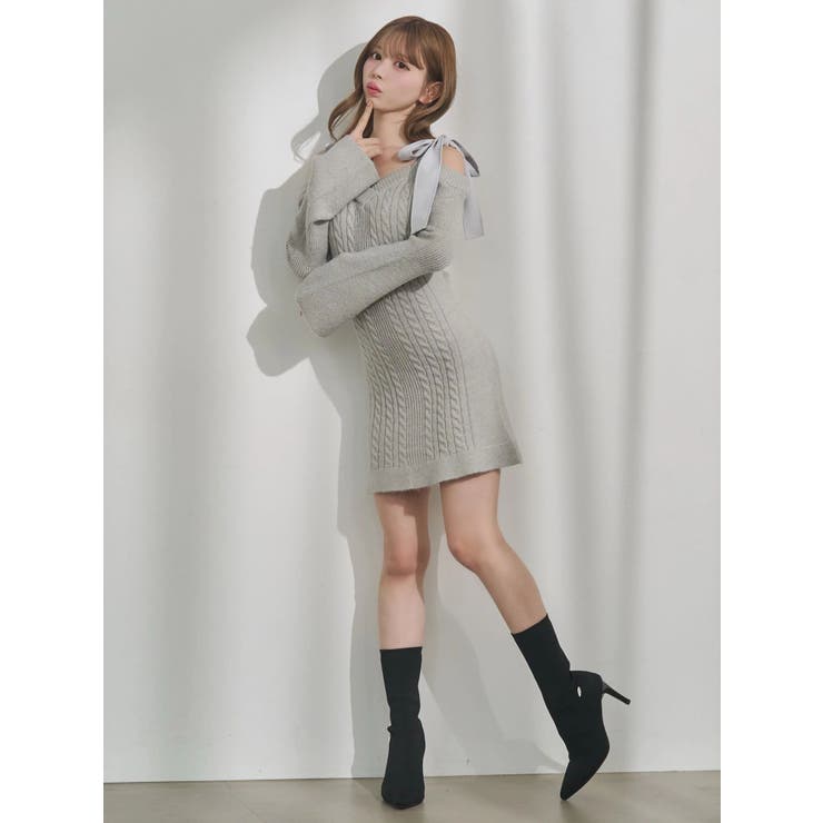 リボンオフショルミニワンピース | EATME | 詳細画像13 