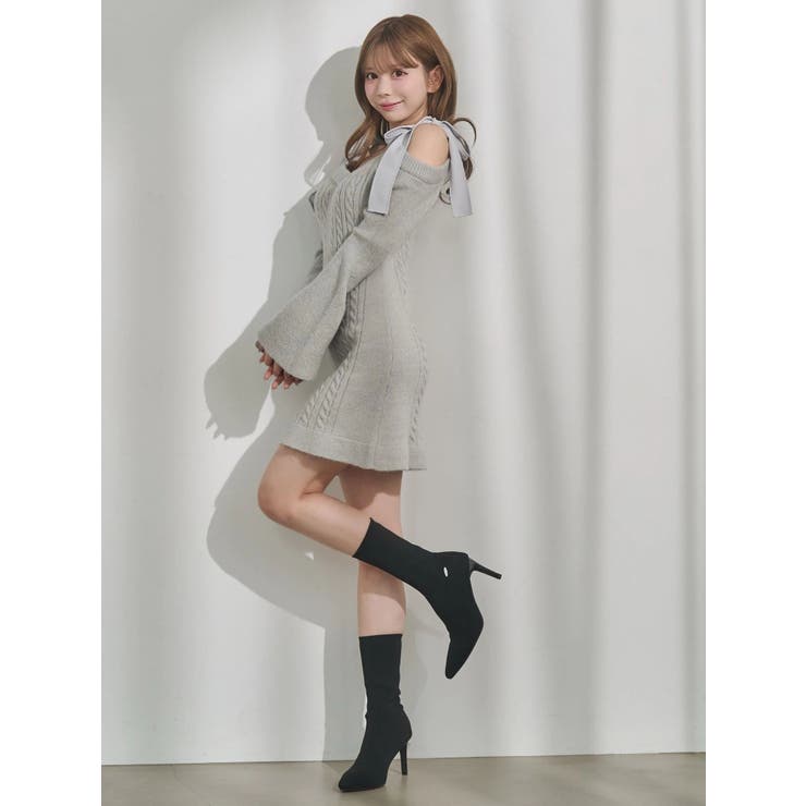 リボンオフショルミニワンピース | EATME | 詳細画像15 