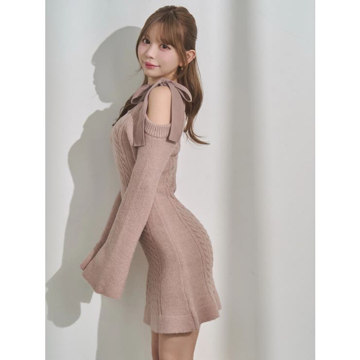 リボンオフショルミニワンピース | EATME | 詳細画像18 