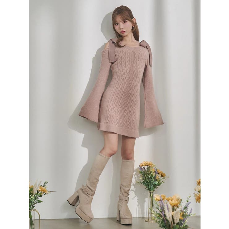 リボンオフショルミニワンピース | EATME | 詳細画像19 