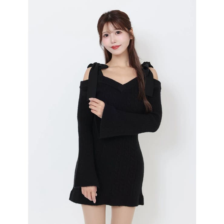 リボンオフショルミニワンピース | EATME | 詳細画像32 