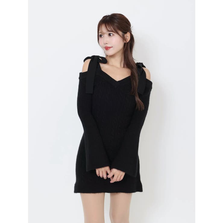 リボンオフショルミニワンピース | EATME | 詳細画像33 