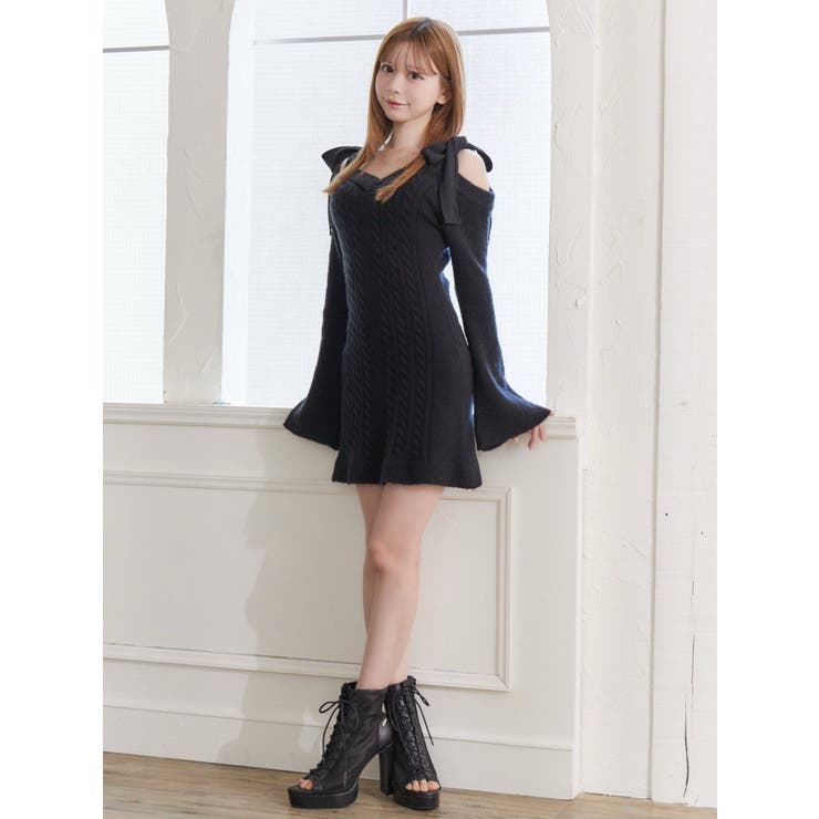 リボンオフショルミニワンピース | EATME | 詳細画像5 