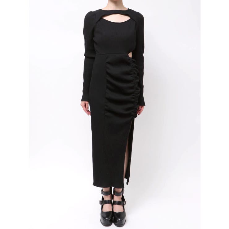 ディープスリットデコルテリブワンピース | EATME | 詳細画像44 