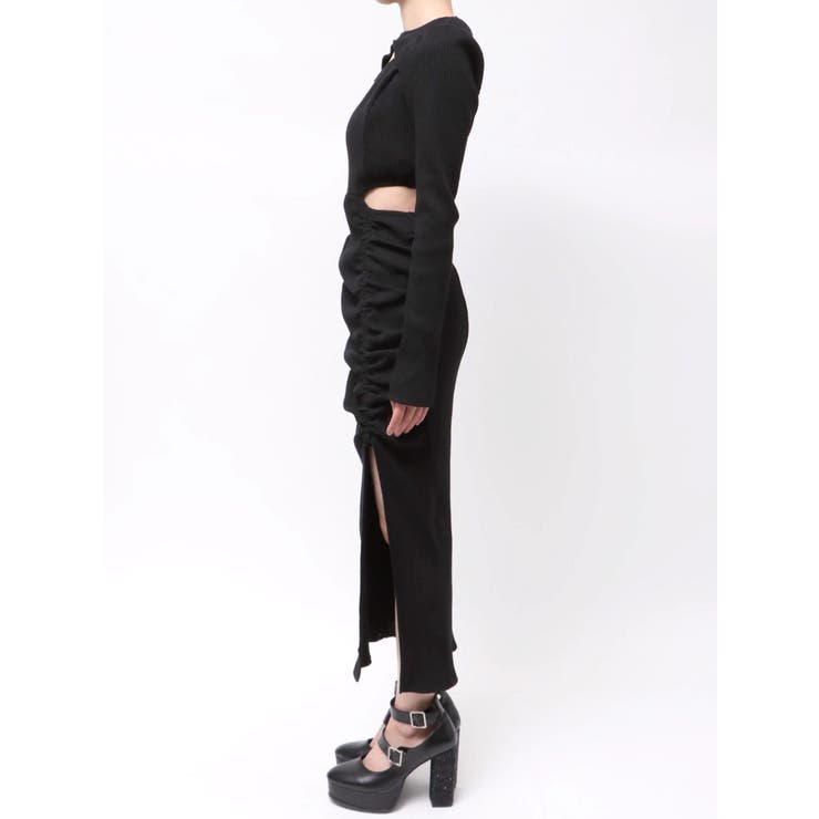 ディープスリットデコルテリブワンピース | EATME | 詳細画像45 