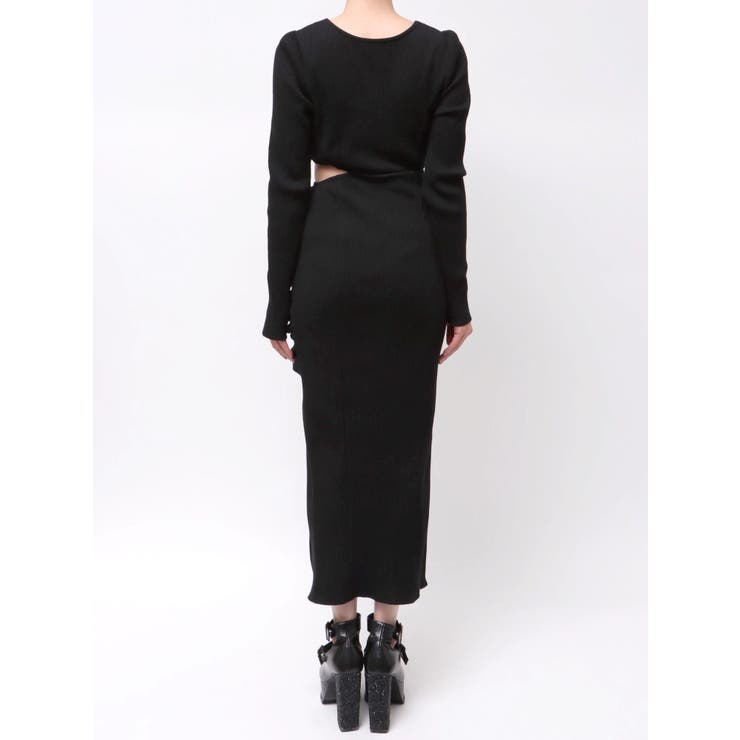 ディープスリットデコルテリブワンピース | EATME | 詳細画像46 