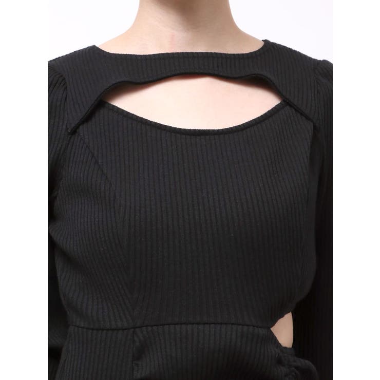 ディープスリットデコルテリブワンピース | EATME | 詳細画像47 