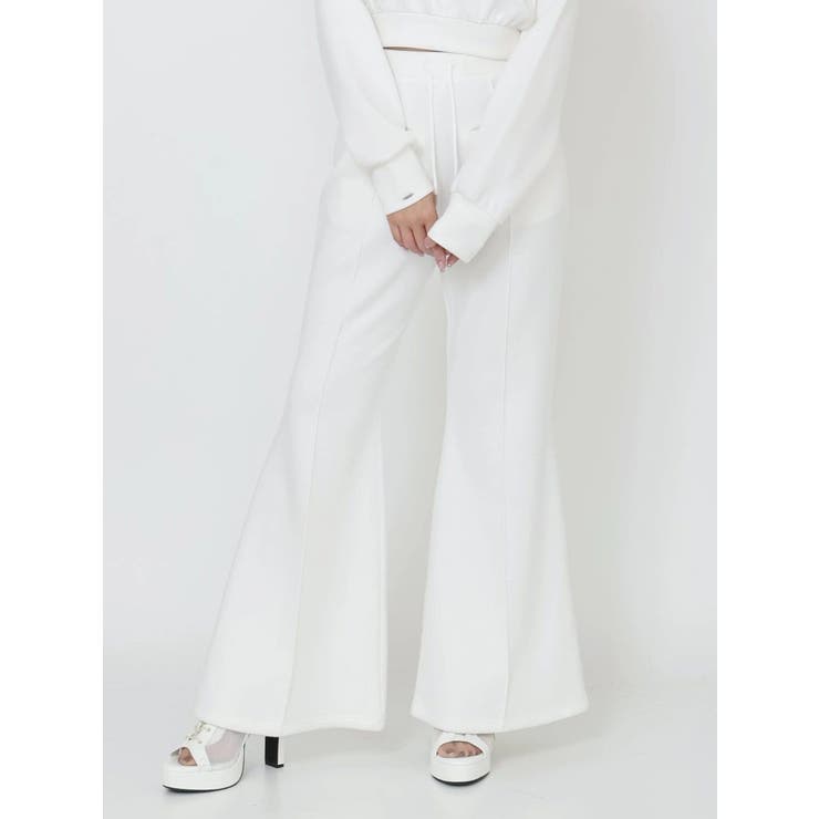 【SETUP】ダンボールセンターピンタックフレアパンツ | EATME | 詳細画像23 