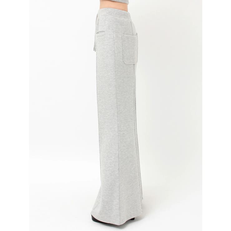 【SETUP】ダンボールセンターピンタックフレアパンツ | EATME | 詳細画像34 