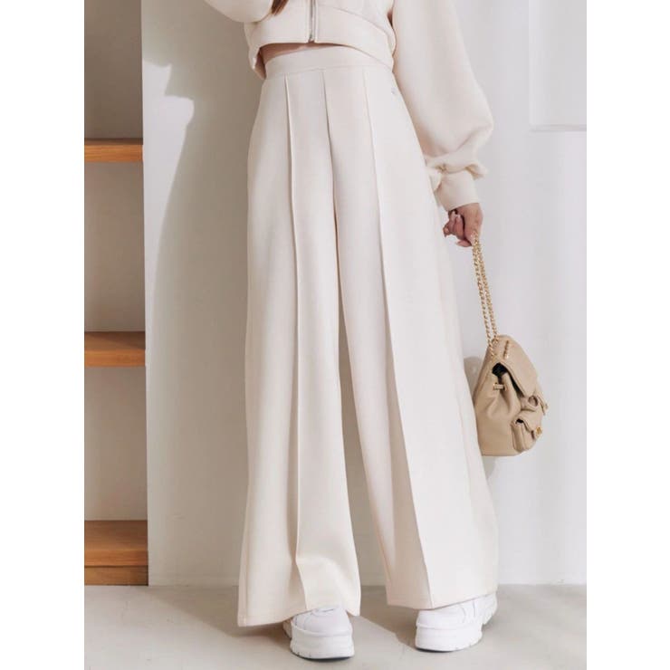 アイボリー | 【SETUP】センタープレスワイドパンツ | EATME