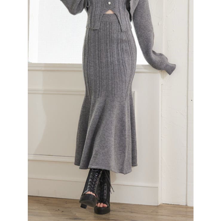 グレー | 【SETUP】マーメイドニットスカート | EATME