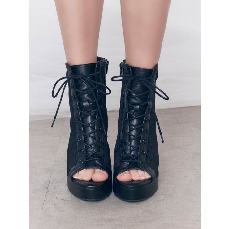 レースアップシアーブーツサンダル | EATME | 詳細画像10 