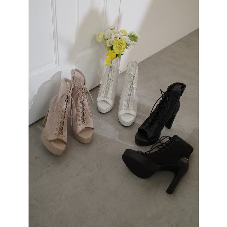 レースアップシアーブーツサンダル | EATME | 詳細画像2 