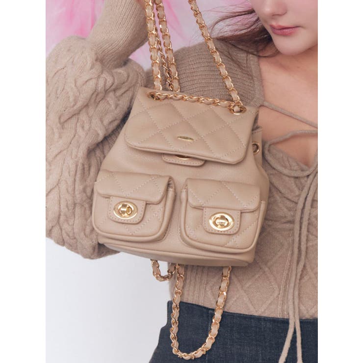 ベージュ | キルティングリュック | EATME