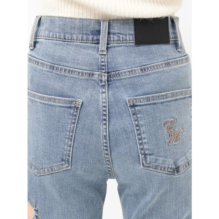 サイドレースアップカットアウトデニムパンツ | EATME | 詳細画像42 