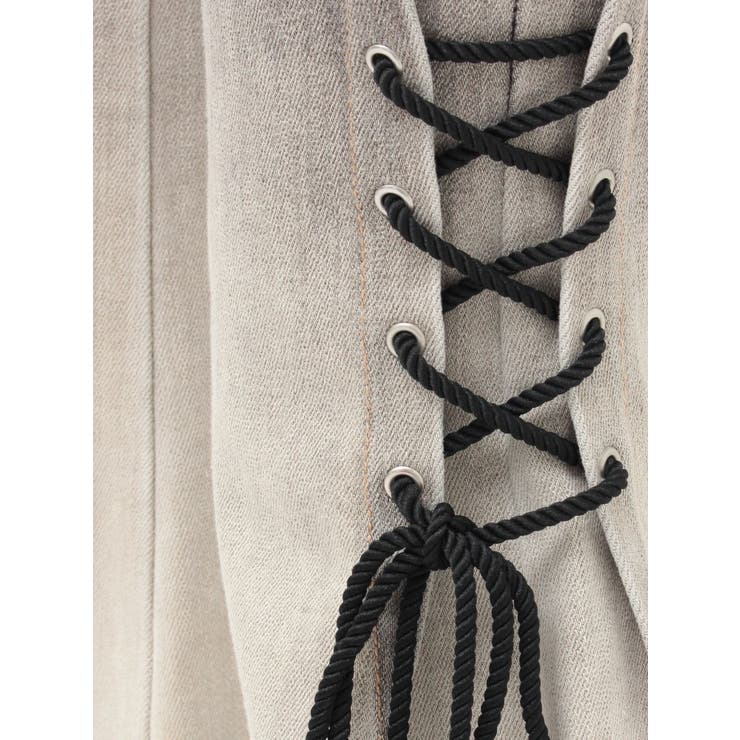 サイドレースアップカットアウトデニムパンツ | EATME | 詳細画像48 