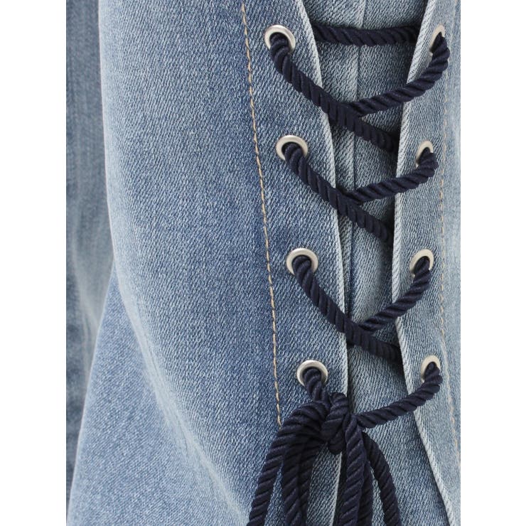 サイドレースアップカットアウトデニムパンツ | EATME | 詳細画像49 