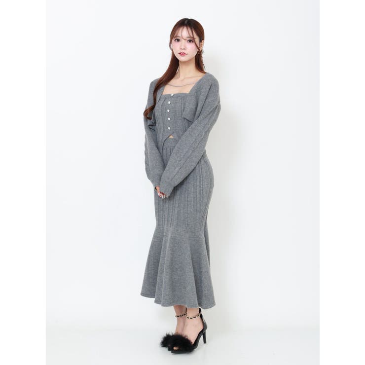 【SETUP】フロントボタンニットベアTOP | EATME | 詳細画像18 