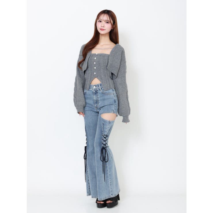 【SETUP】フロントボタンニットベアTOP | EATME | 詳細画像22 