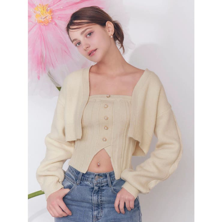 【SETUP】フロントボタンニットベアTOP | EATME | 詳細画像39 