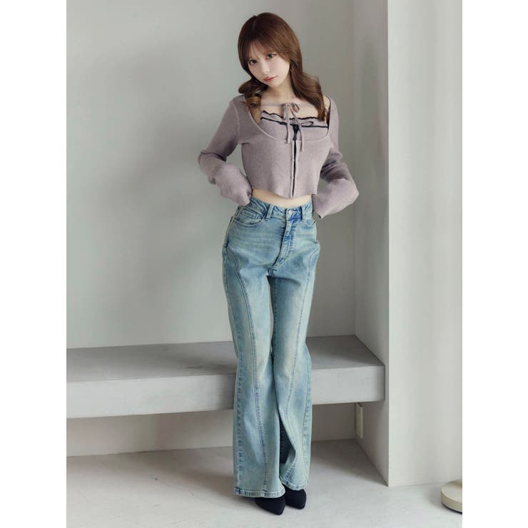 バイカラーキャミニットアンサンブル | EATME | 詳細画像10 