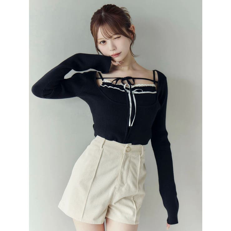 バイカラーキャミニットアンサンブル | EATME | 詳細画像13 