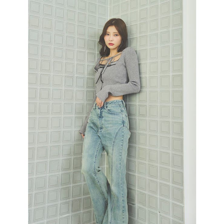 バイカラーキャミニットアンサンブル | EATME | 詳細画像3 