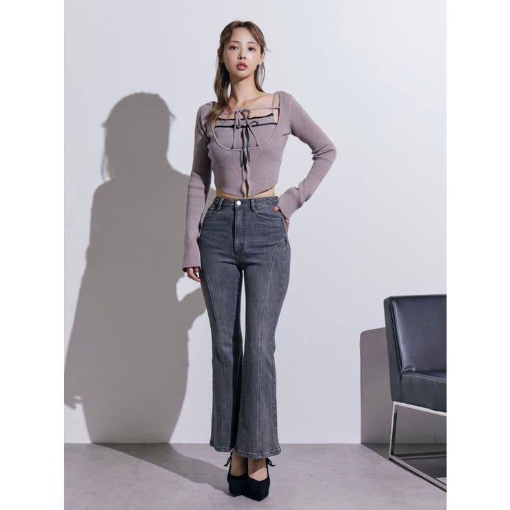 バイカラーキャミニットアンサンブル | EATME | 詳細画像4 