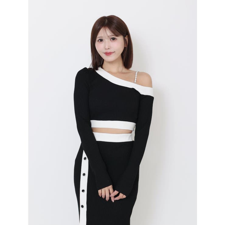 【SETUP】バイカラーワンショルTOP | EATME | 詳細画像2 