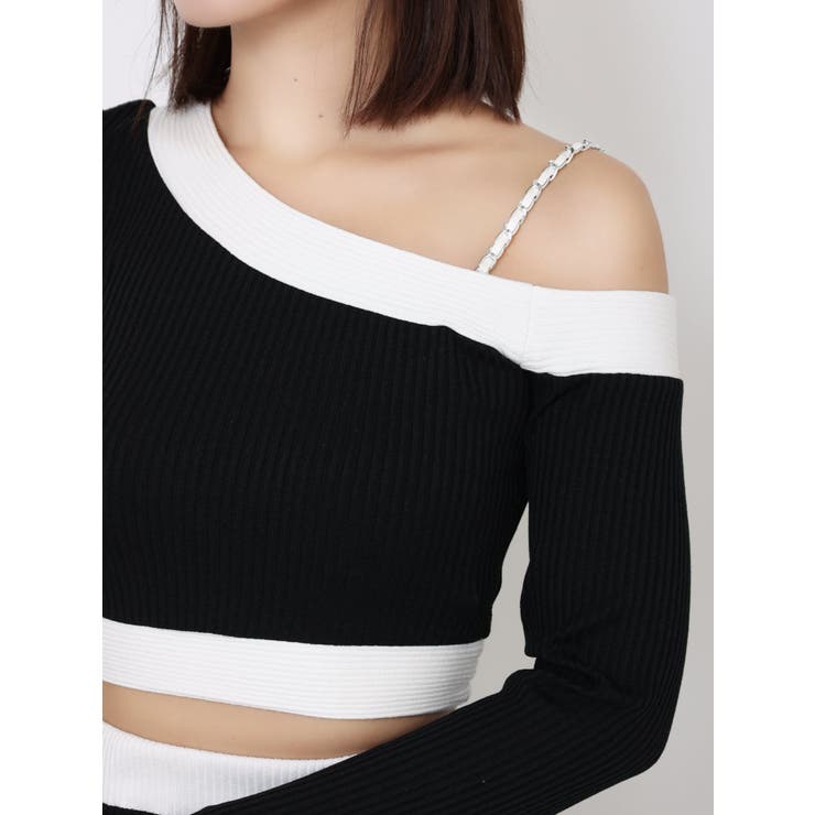 【SETUP】バイカラーワンショルTOP | EATME | 詳細画像4 