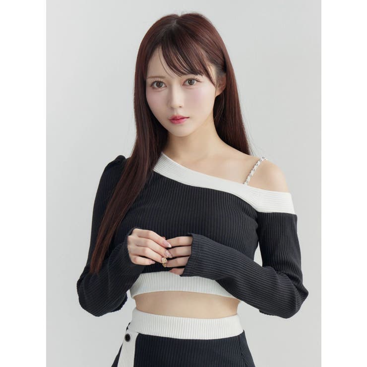 【SETUP】バイカラーワンショルTOP | EATME | 詳細画像9 